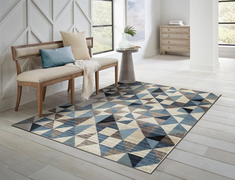 KAS Heritage 9365 Scope Blue Rug.