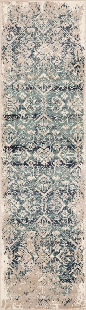 KAS Heritage 9372 Anna Ivory/Blue Rugs.