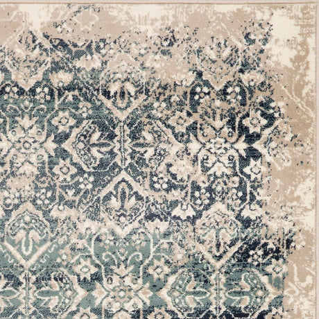 KAS Heritage 9372 Anna Ivory/Blue Rugs.