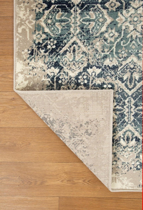 KAS Heritage 9372 Anna Ivory/Blue Rugs.