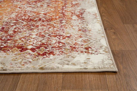 KAS Heritage 9373 Anna Ivory/Rust Rugs.