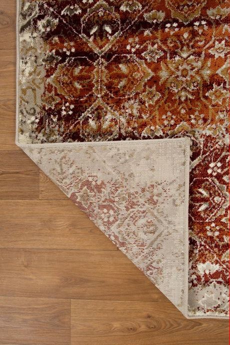 KAS Heritage 9373 Anna Ivory/Rust Rugs.