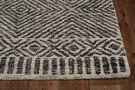 KAS Hudson 2463 Retreat Grey/Black Rugs.