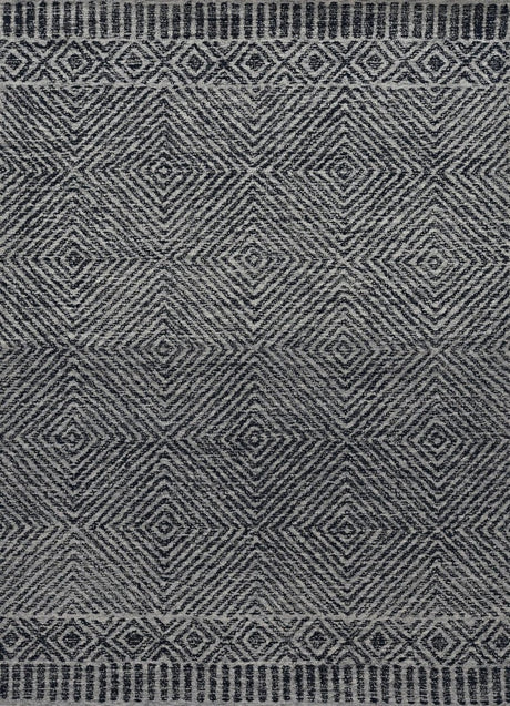 KAS Hudson 2463 Retreat Grey/Black Rugs.