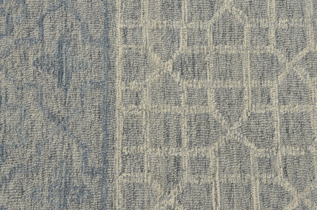 KAS Hudson 2467 Mosaic Blue/Grey Rug.