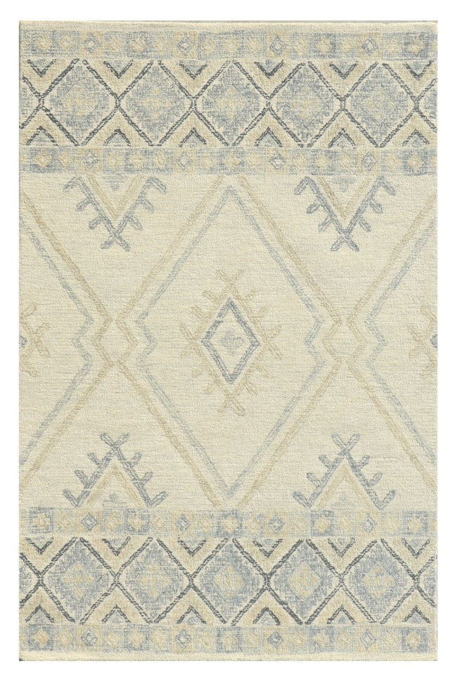 KAS Hudson 2468 Southwest Ivory/Taupe Rug.