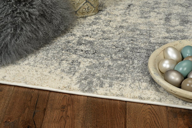 KAS Hue 4718 Views Beige/Grey Rug.