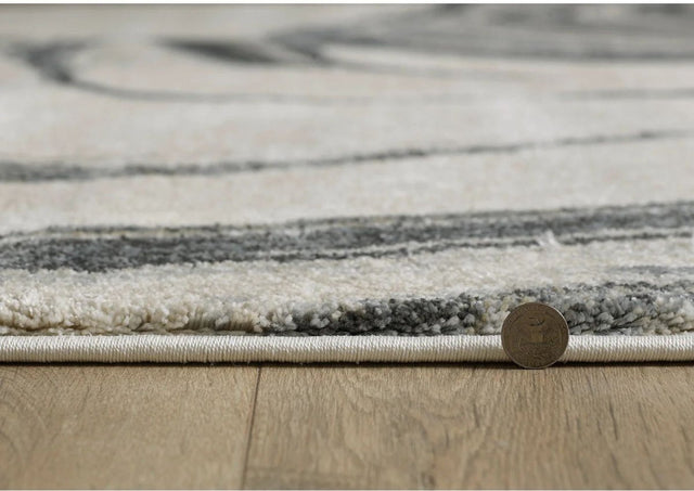 KAS Hue 4756 Marbled Stone Ivory Rug.