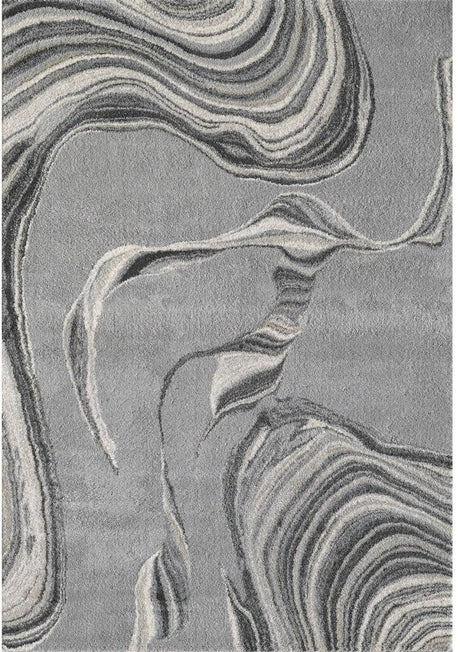 KAS Hue 4757 Marbled Stone Grey Rug.