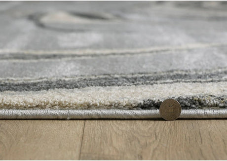 KAS Hue 4757 Marbled Stone Grey Rug.