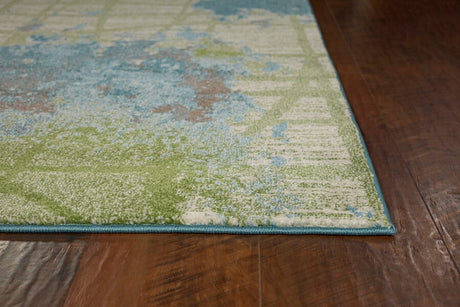 KAS Illusions 6207 Visions Green / Blue Rugs.