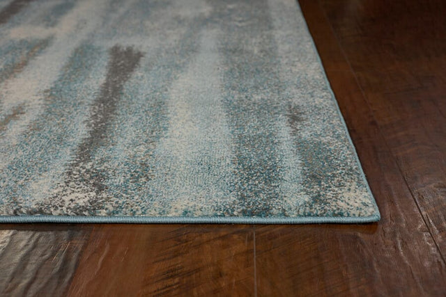 KAS Illusions 6211 Moderne Teal Rugs.