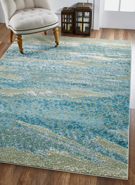 KAS Illusions 6220 Mist Ocean Rugs.