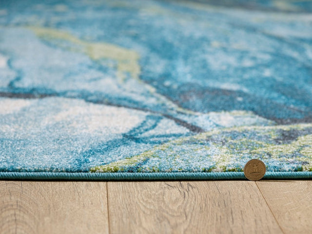 KAS Illusions 6225 Stone Teal Rug.