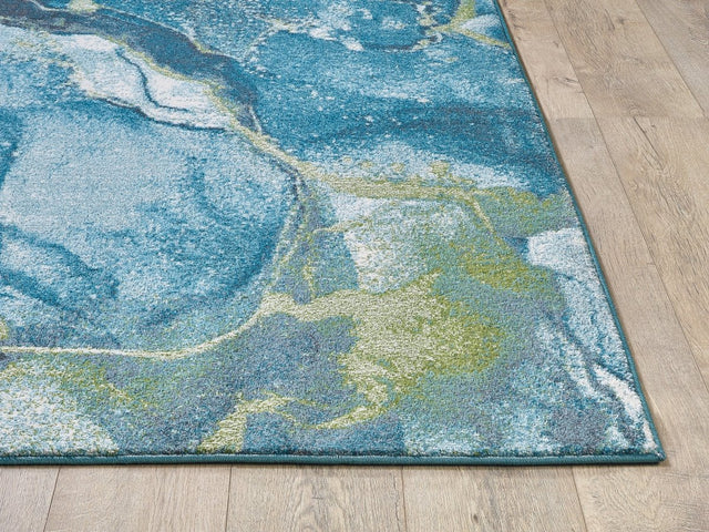 KAS Illusions 6225 Stone Teal Rug.