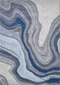 KAS Illusions 6227 Marble Blue/Grey Rug.