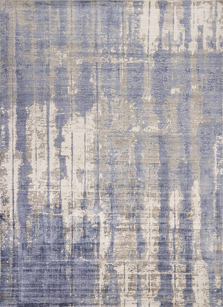 KAS Indulge 0802 Drizzle Grey / Blue Rugs.