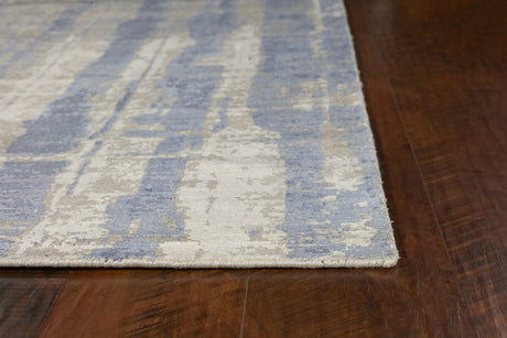 KAS Indulge 0802 Drizzle Grey / Blue Rugs.