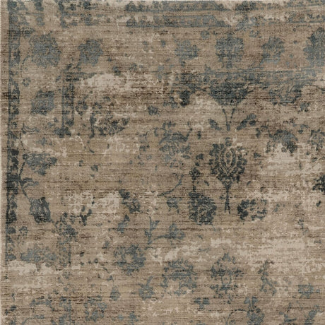 KAS Indulge 0805 Elegance Sand / Blue Rugs.