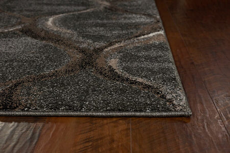 KAS Landscapes 5906 Groove Charcoal Rugs.