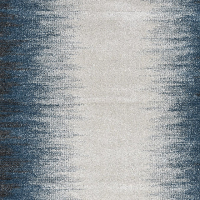KAS Landscapes 5909 Ombre Ivory Blue Rugs.