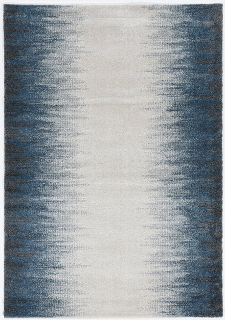 KAS Landscapes 5909 Ombre Ivory Blue Rugs.