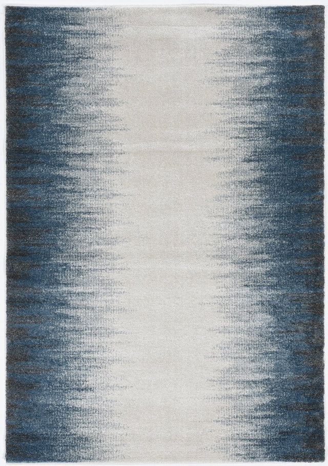 KAS Landscapes 5909 Ombre Ivory Blue Rugs.