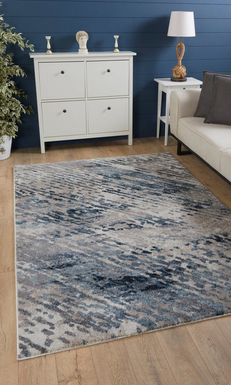 KAS Landscapes 5910 Mirage Blue/Ivory Rug.