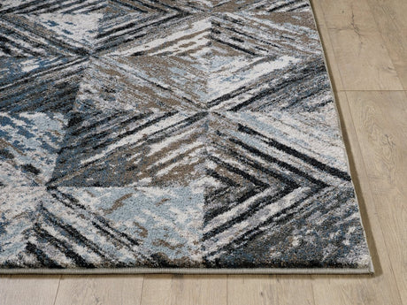 KAS Landscapes 5911 Dimensions Blue/Ivory Rug.