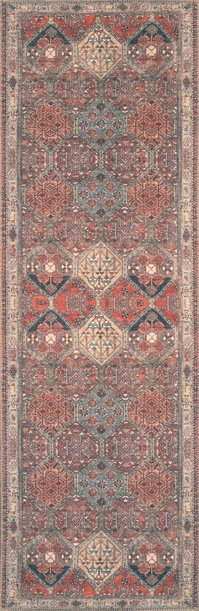 KAS London 4807 Panel Multi Rug.