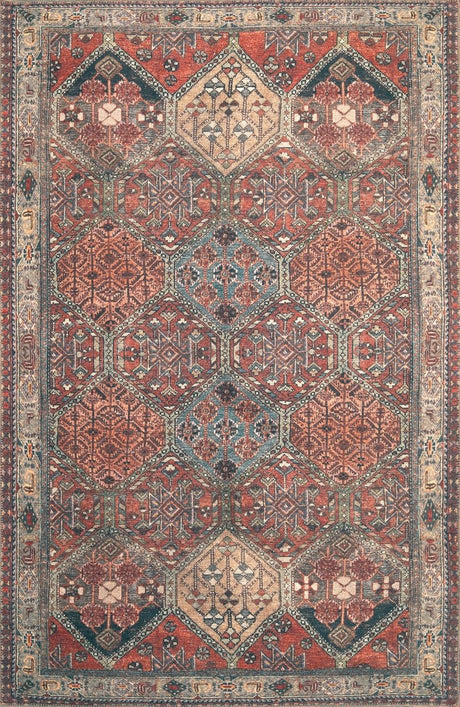 KAS London 4807 Panel Multi Rug.