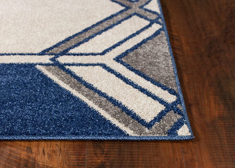 KAS Lucia 2768 Grant Ivory / Denim Rugs.