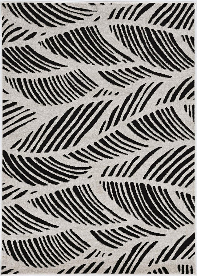 KAS Lucia 2770 Folia Black/White Rugs.