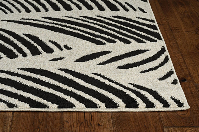 KAS Lucia 2770 Folia Black/White Rugs.