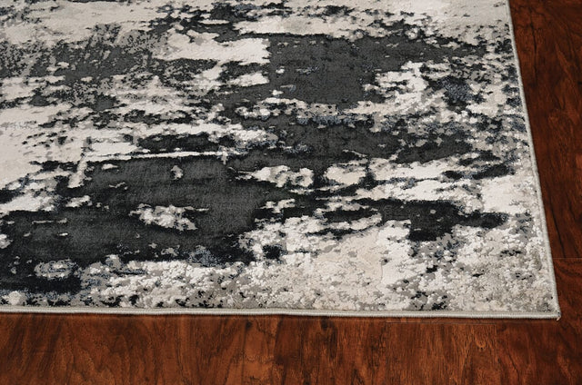 KAS Luna 7121 Eclipse Silver Charcoal Rugs.