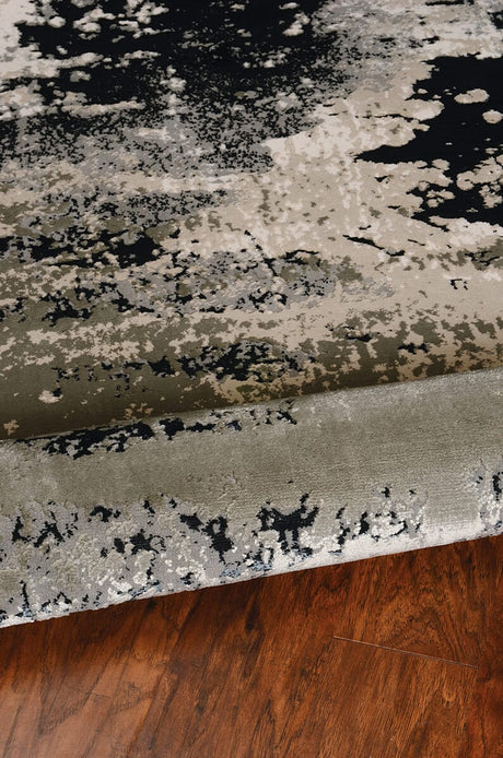 KAS Luna 7121 Eclipse Silver Charcoal Rugs.