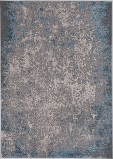 KAS Luna 7131 Natural Silver/Blue Rugs.