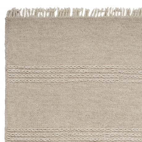 KAS Maui 1340 Cable Knit Natural Rugs.