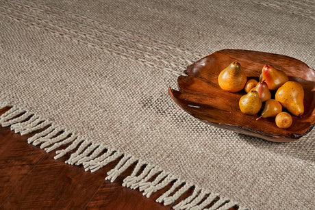 KAS Maui 1340 Cable Knit Natural Rugs.