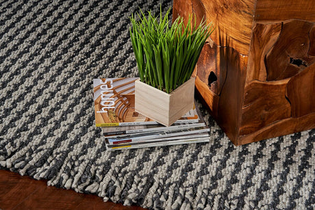 KAS Maui 1341 Houndstooth Grey Rugs.