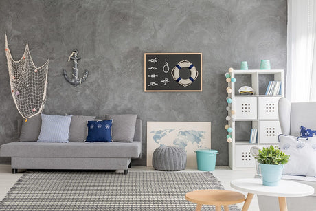 KAS Maui 1342 Houndstooth Ivory / Grey Rugs.