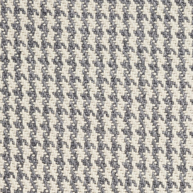 KAS Maui 1342 Houndstooth Ivory / Grey Rugs - KAS - mau134233x53