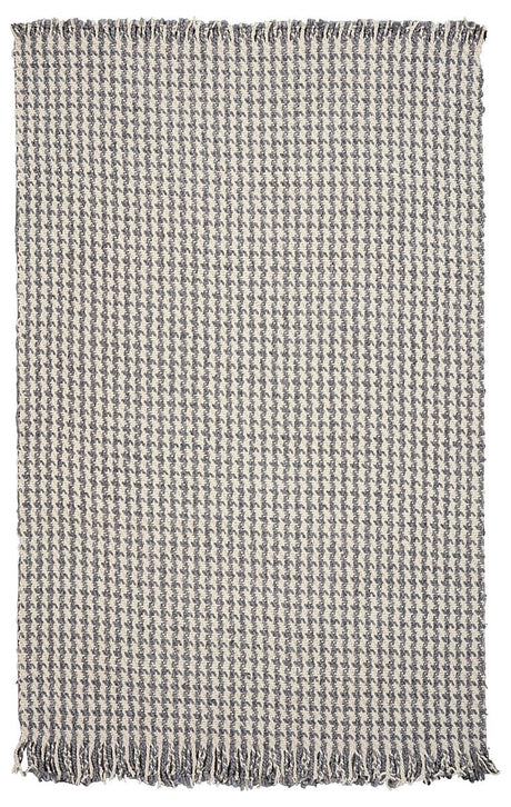 KAS Maui 1342 Houndstooth Ivory / Grey Rugs.