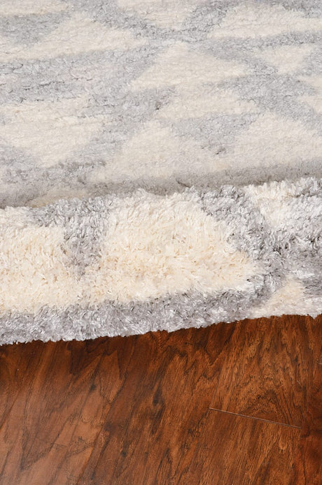 KAS Merino 6701 Southern Ivory / Grey Rugs.