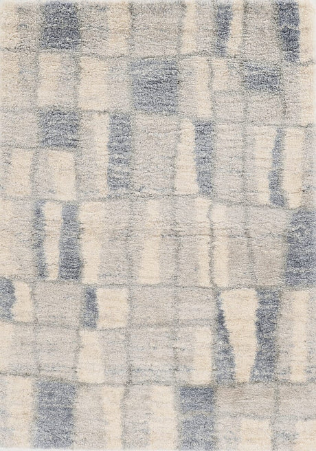 KAS Merino 6702 Cityscape Ivory / Blue Rugs.