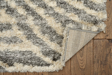 KAS Merino 6715 Waves Charcoal Rug.