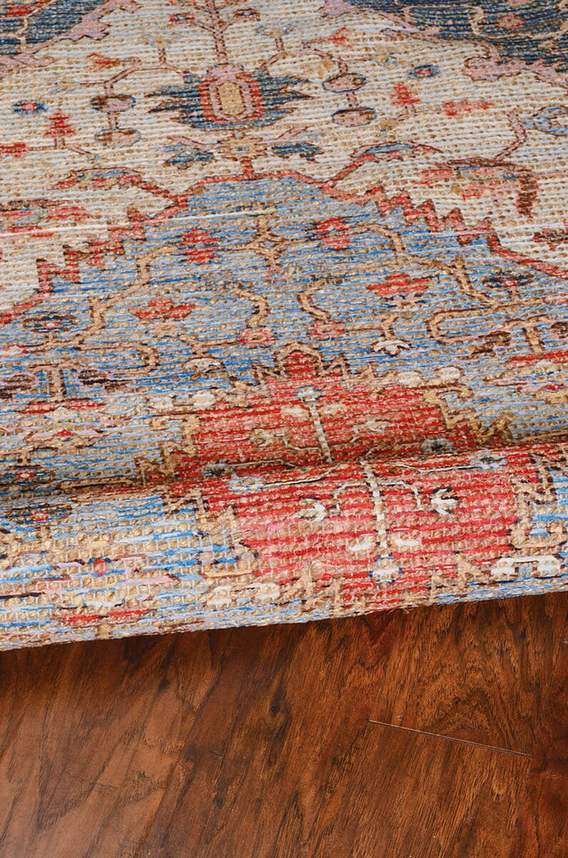 KAS Morris 2223 Gramercy Blue / Red Rugs.