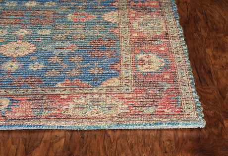 KAS Morris 2227 Traditions Blue / Red Rugs.