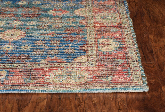 KAS Morris 2227 Traditions Blue / Red Rugs.