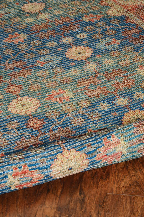 KAS Morris 2227 Traditions Blue / Red Rugs.